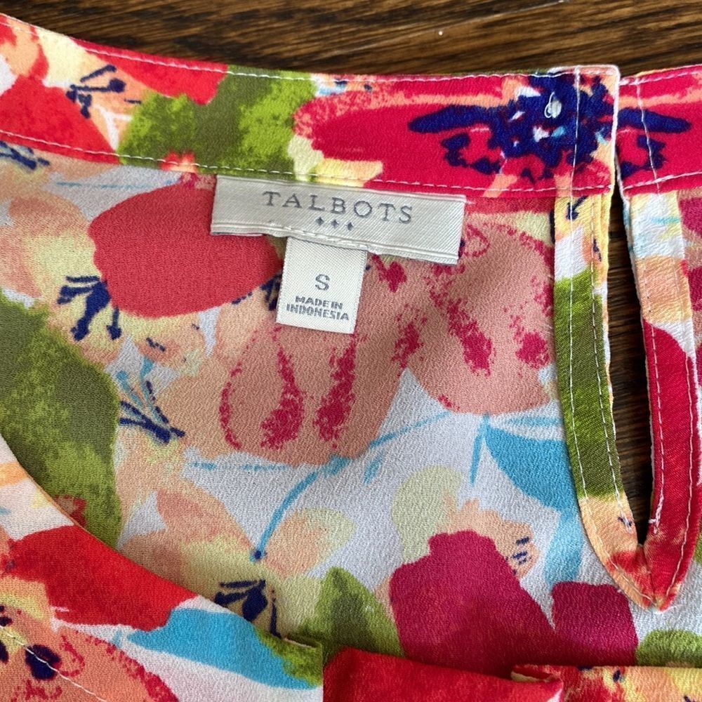 Talbots Pink Floral Tank - Size Small - Picture 2 of 9
